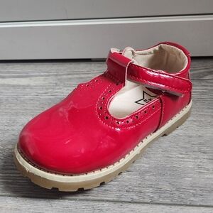 Chic Red Kids Dress Shoes